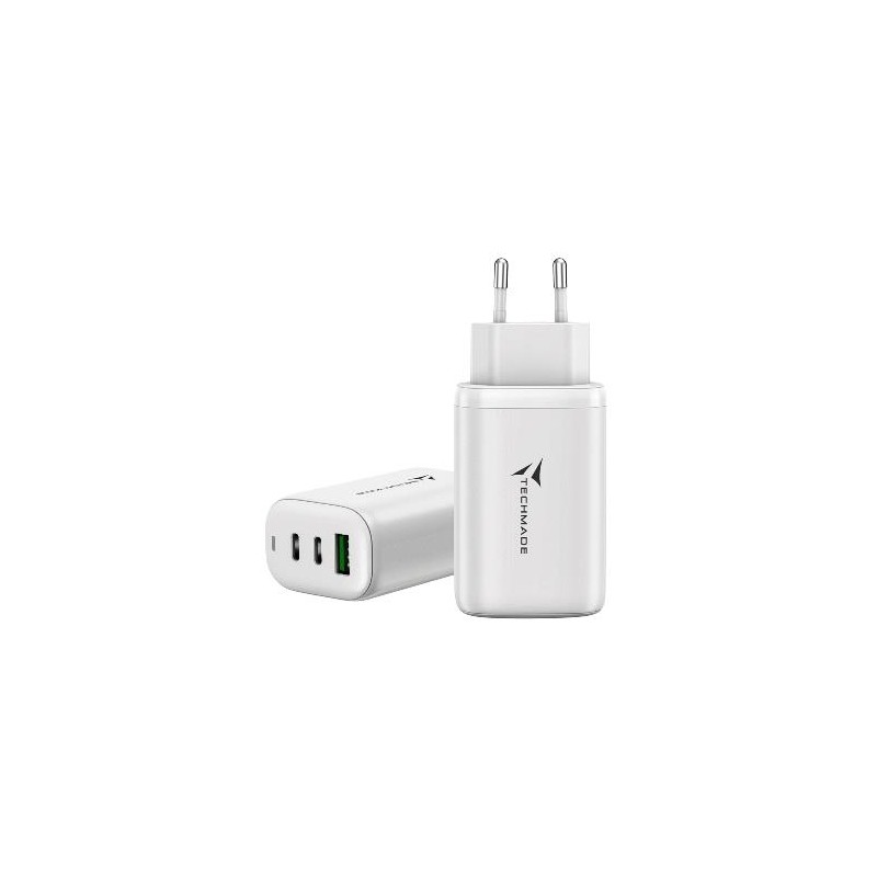 CARICABATTERIE RAPIDO 65W 3PORTE (2 USB-C+1 USB-A) 8099990147798 TM-P937-WH