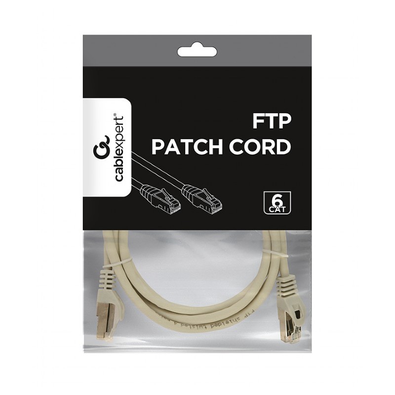 CAVO RETE Patch cord FTP Cat6 grey, 1.5 m 8716309045353