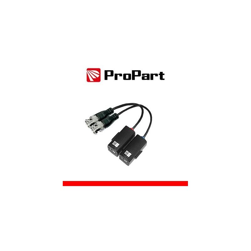 Coppia di Balun video HD passivo ad 1 canale, Push pin