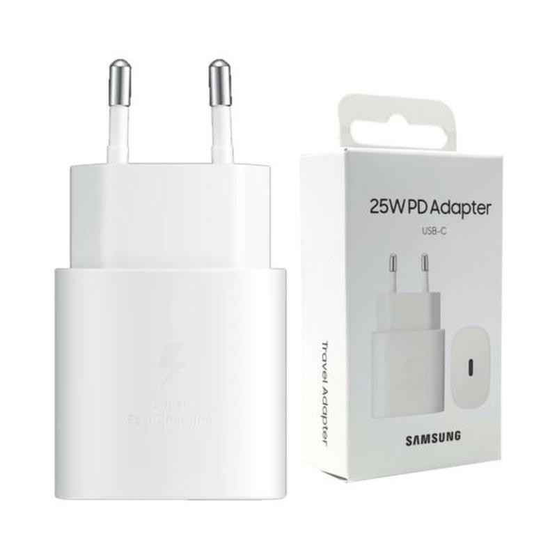 Carica Batteria EP-TA800NWE Samsung USB-C 25W Bianco