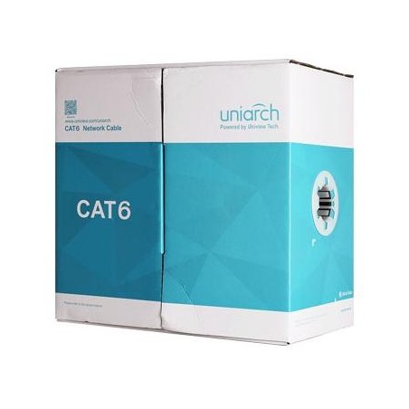 Cavo ethernet CAT6 UTP PVC 8 fili 24AWG, Rame, 305metri