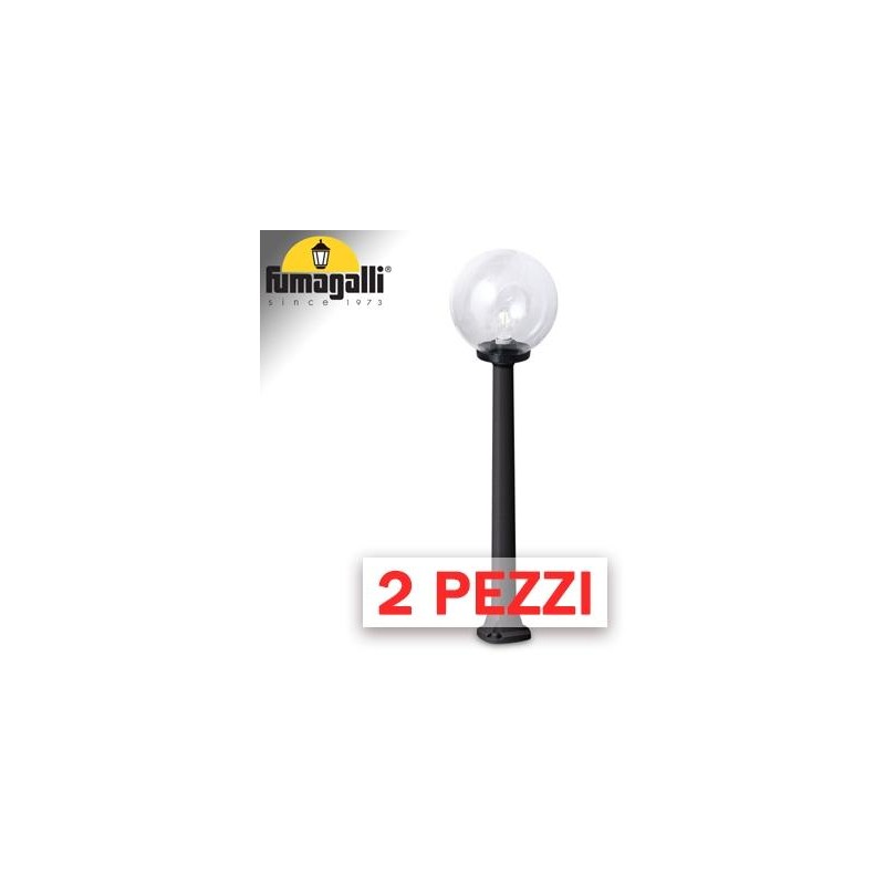 2x pezzi di GIAFFA/G250 NERO TRASP E27 LED 8,5W CCT 3WHITE