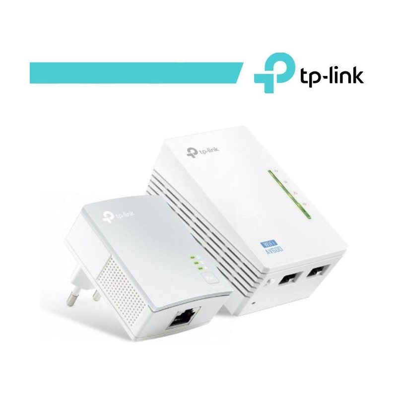 Kit 2 powerline WiFi 2.4 GHz AV600 2+1 porte LAN TL-WPA4220