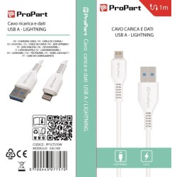 Cavo Lightning Apple 5V 2.4A 1mt Carica e dati Bianco