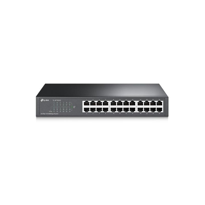 Switch desktop 24 porte 10/100Mbps in acciaio TL-SF1024D