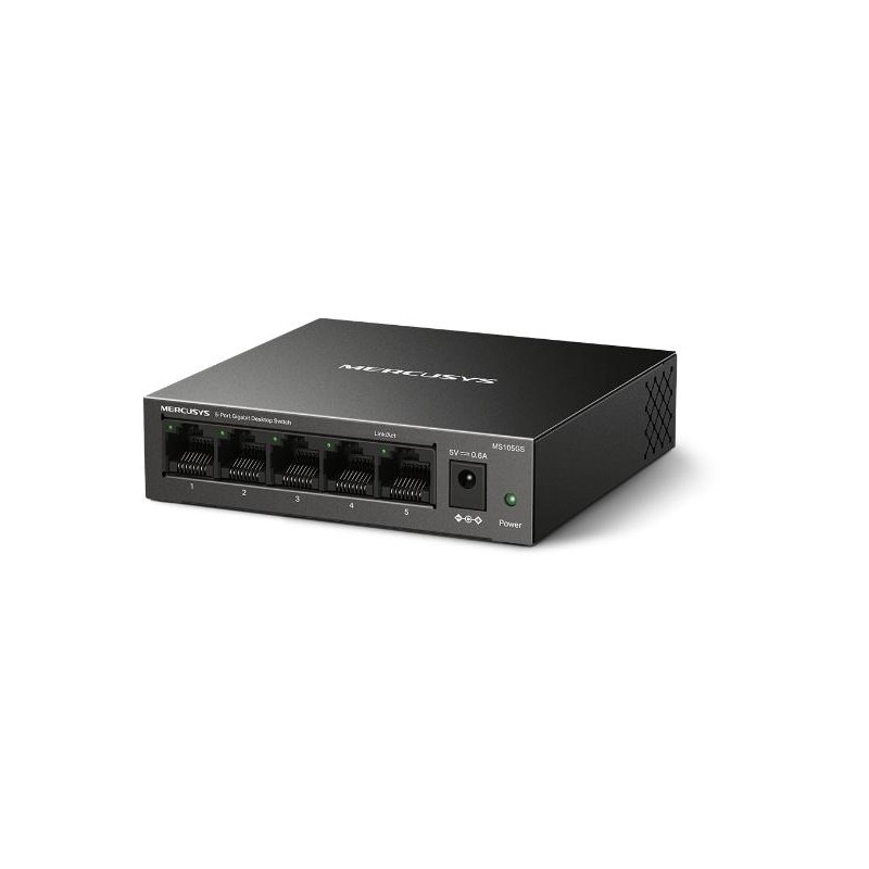 Switch 5-Porte Metallo 10/100/1000Mbps - Mercusys MS105GS