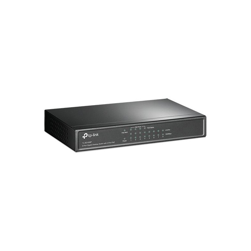 Desktop switch 8 porte gigabit 4 porte PoE 55W TL-SG1008P