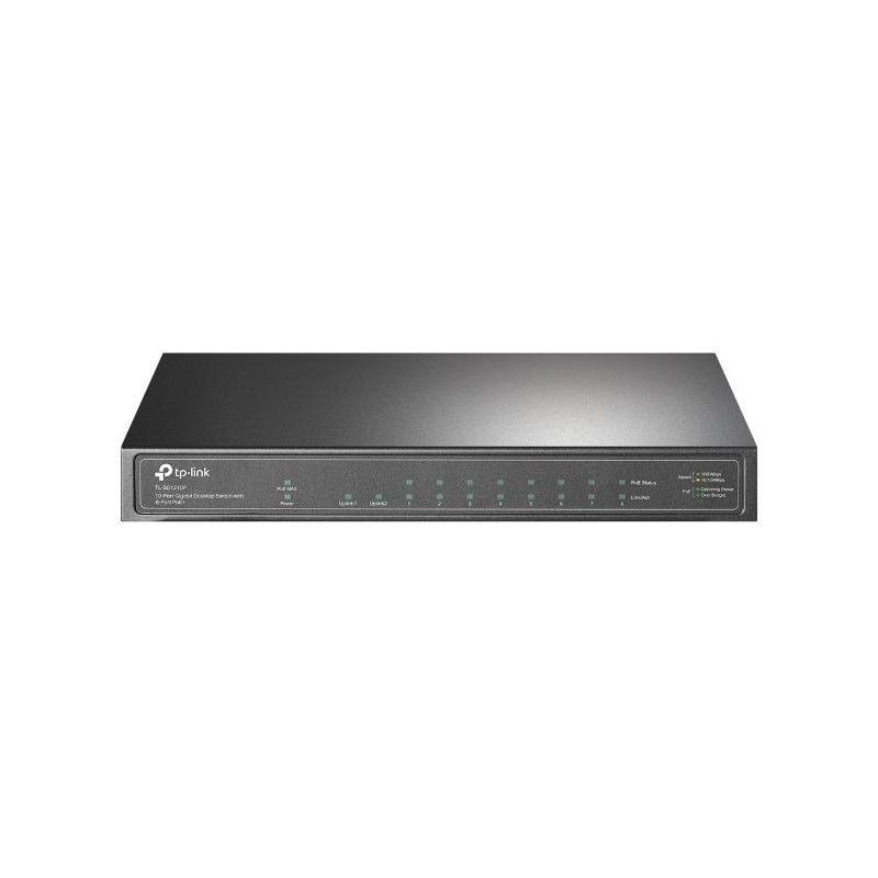 Switch 10 porte Gigabit 8 porte PoE+ 1 SFP TL-SG1210P