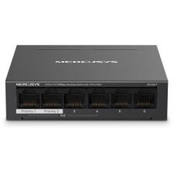 Switch Desktop 6 Porte 10/100Mbps con 4 Porte PoE+