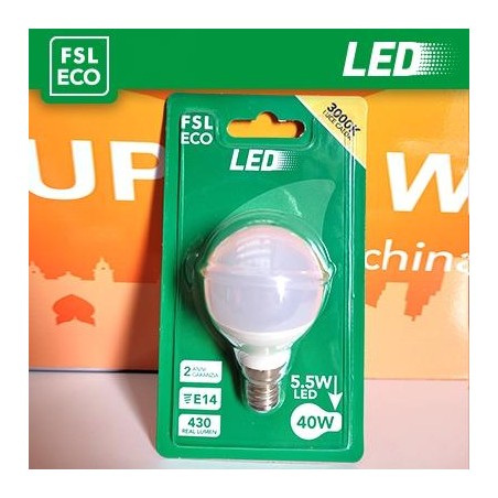 Lampada Sfera BLISTER - 5,5W 6500K E14 