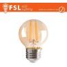 Lampada Sfera Filamento Ambra - 4W 2200K E27 330LM