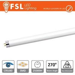 T5 LED Tubo Vetro - 12W 1000LM 4000K G5 PF0.5 Size:870x21mm