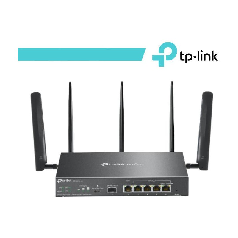 TP-Link Omada Router VPN Gigabit AX3000 4G+ Cat6 SIM Slot