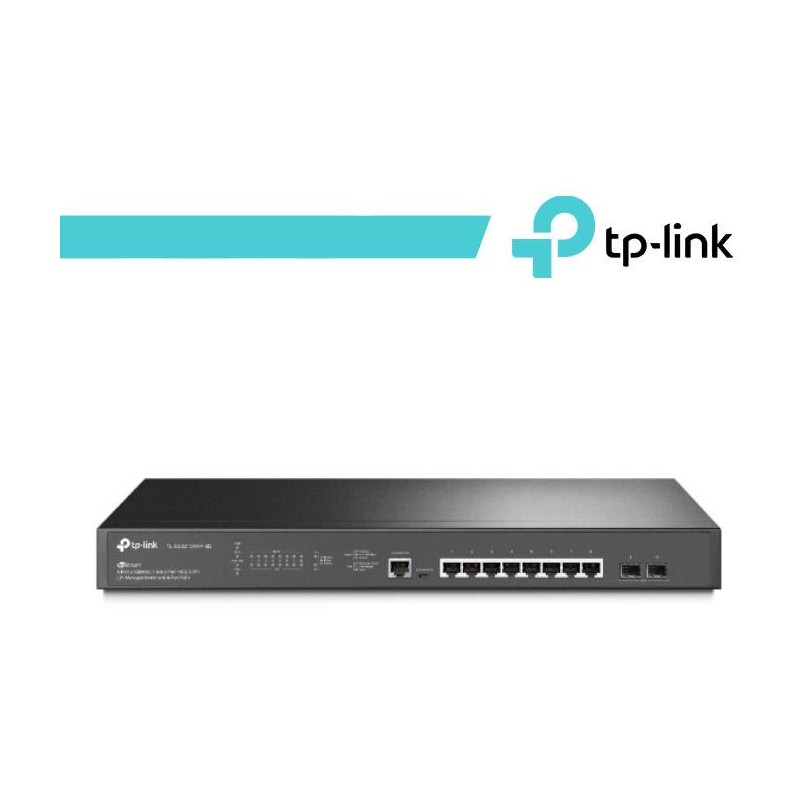 TP-Link Omada Switch Managed L2+ 8Porte PoE+ 2Slot 10GE SFP+