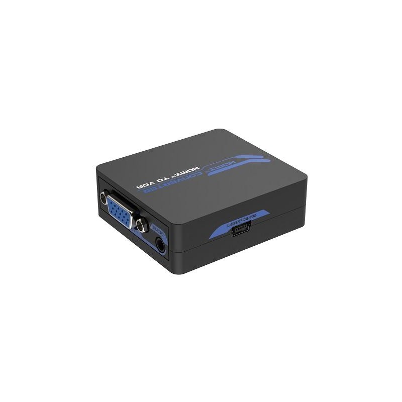 Mini Convertitore attivo da HDMI a VGA+Audio, 1080p