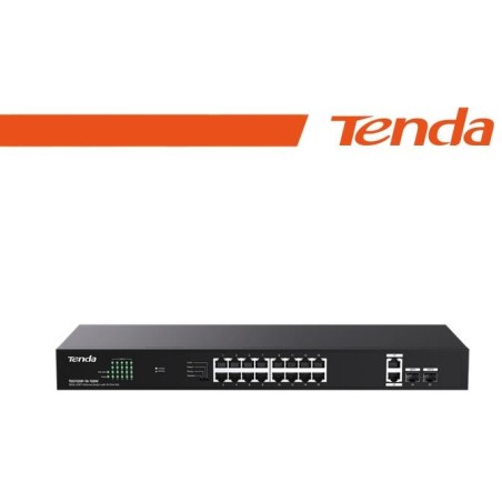 Tenda 18GE+2SFP Ethernet Switch With 16-Port PoE - TEG1120P-16-150W