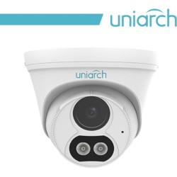 3MP Uniarch Turret IPCamera,Ottica fissa 2.8mm, Dual Light