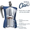 Macchia da caffe' MokaCiao - caffettiera da 3 tazze con 15 cialde OMAGGIO 9780201379624